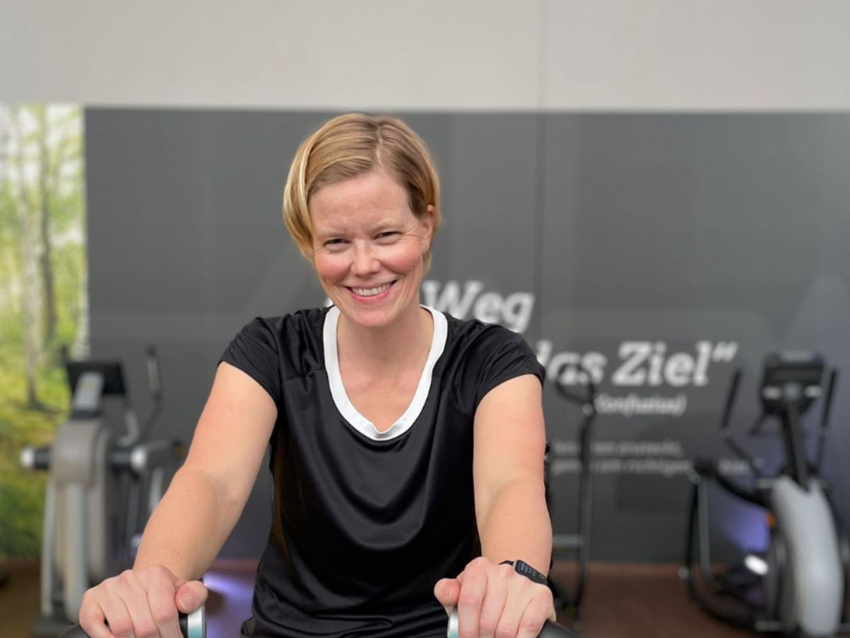 Britta Berlekamp beim Training