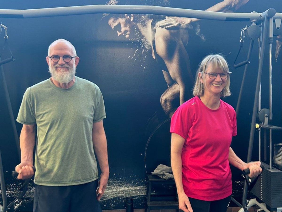 Jutta und Werner Kleinschnitker-Dammann beim Training