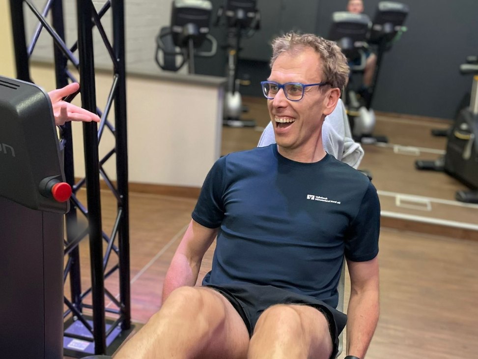 Sven Osterbrink beim Training