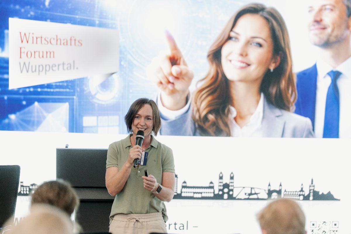 Melanie Schillinger als Keynote-Speakerin beim Wirtschaftsforum Wuppertal